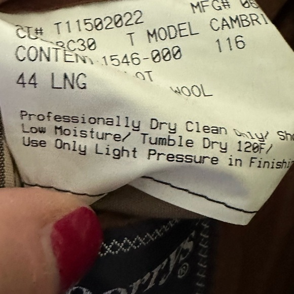 Burberrys' 100% Wool Plaid Cambridge Standard 3 Button Notch Label Coat 44 Long - Picture 8 of 9